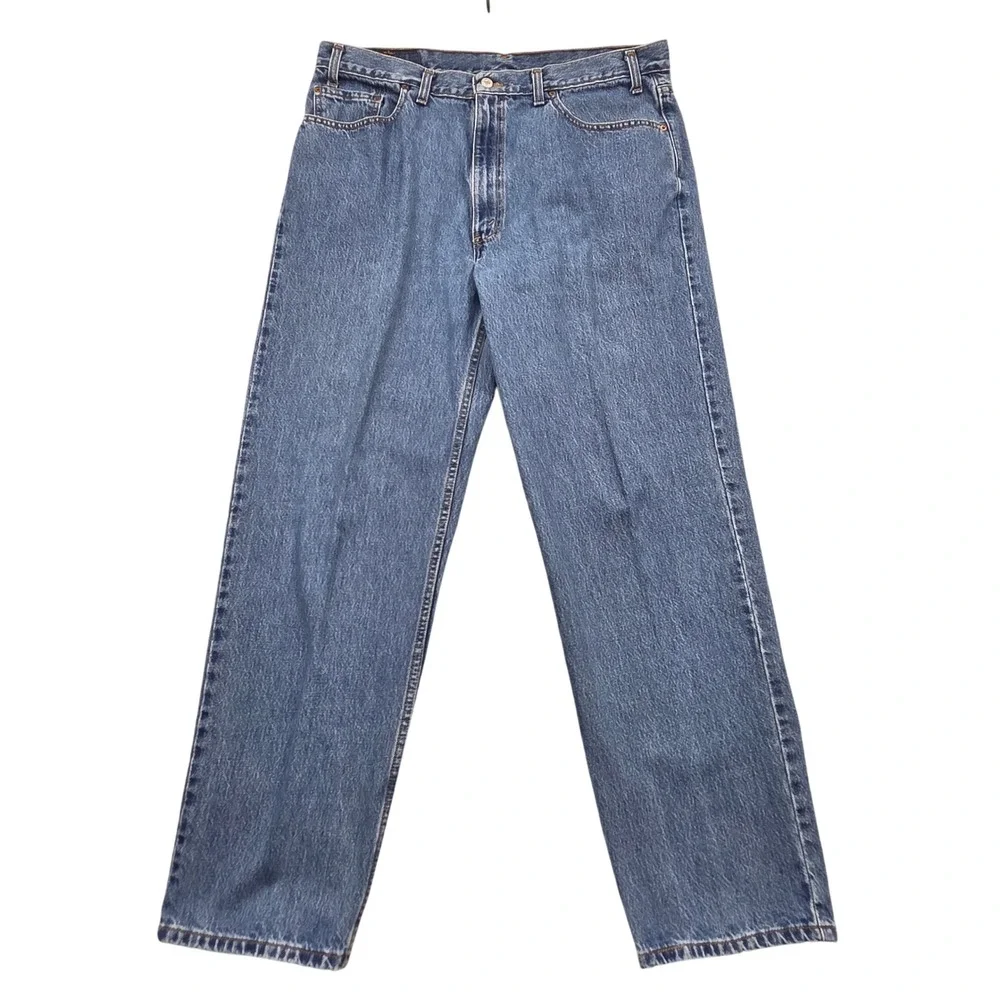 Vintage Levi's 550 Relaxed Fit‎ Jeans Medium Wash Blue Mens 40x32 Y2K